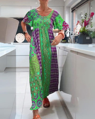 Melania | Kolorowa sukienka w stylu boho