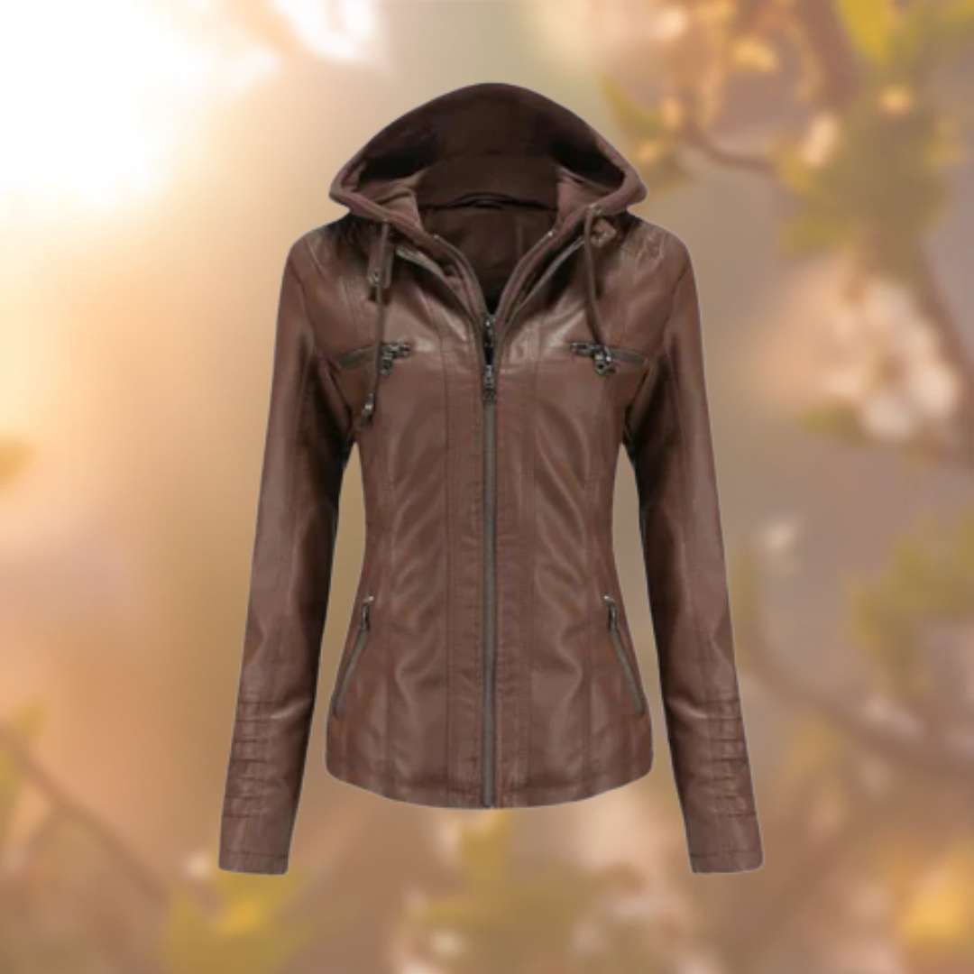 Kayla - Wygodna skórzana kurtka