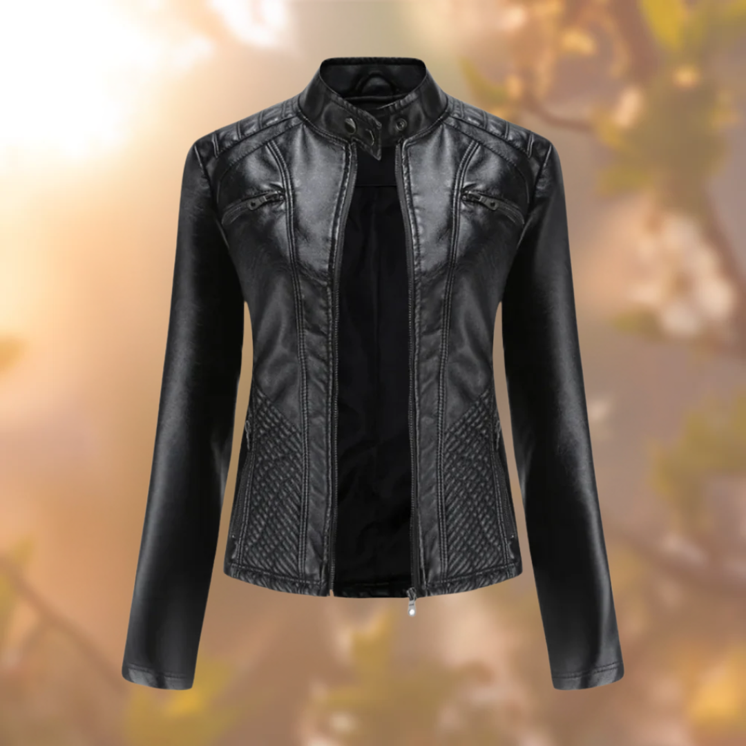 Robyn™ elegancka kurtka skórzana