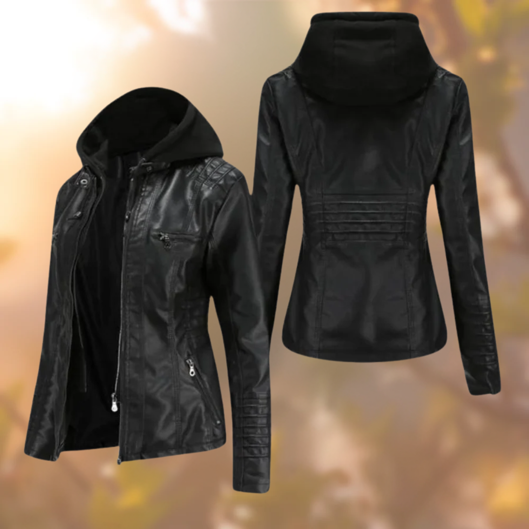 Kayla - Wygodna skórzana kurtka