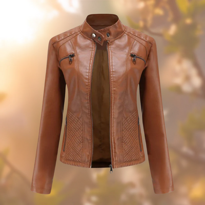 Robyn™ elegancka kurtka skórzana