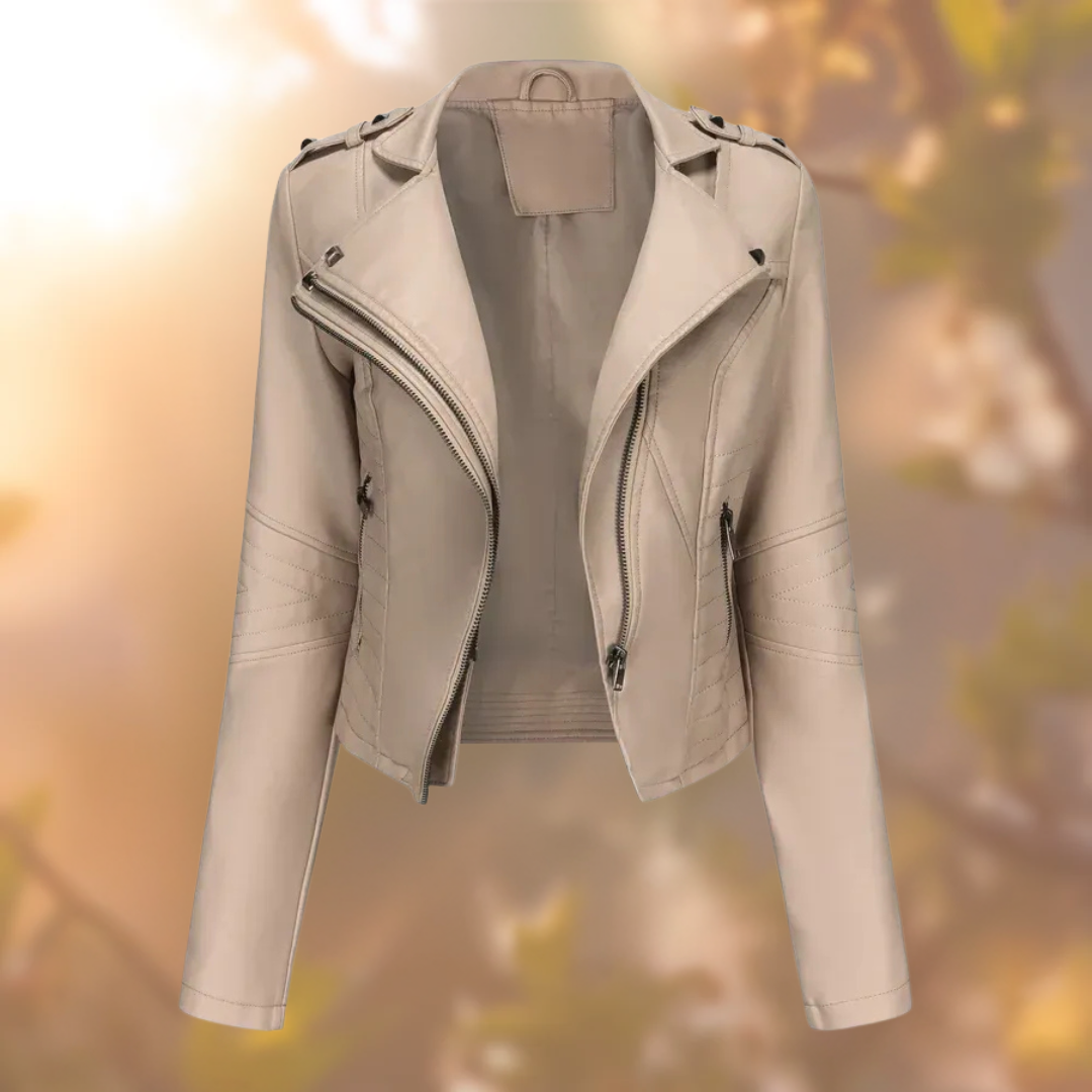 Johanna | Elegancka skórzana kurtka