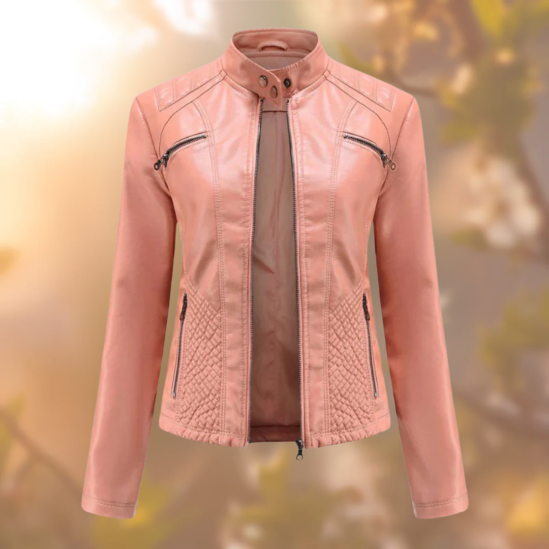 Robyn™ elegancka kurtka skórzana