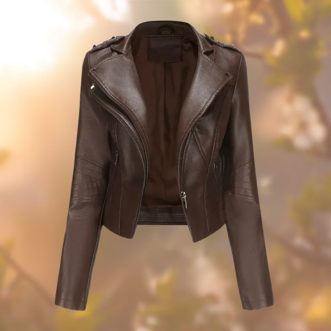 Johanna | Elegancka skórzana kurtka