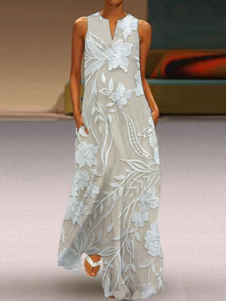 Meliora™ - Luksusowa sukienka z nadrukiem