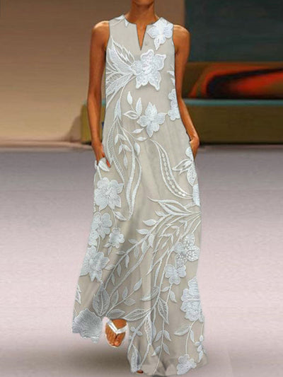 Meliora™ - Luksusowa sukienka z nadrukiem