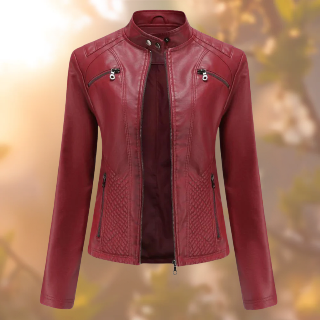 Robyn™ elegancka kurtka skórzana