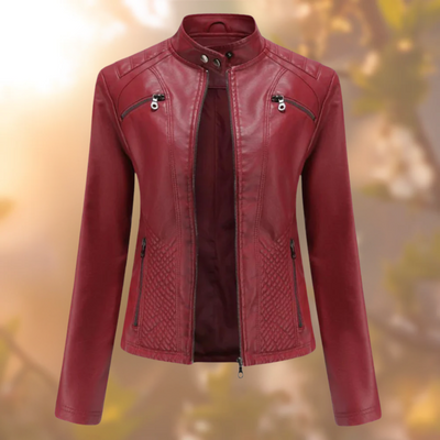 Robyn™ elegancka kurtka skórzana