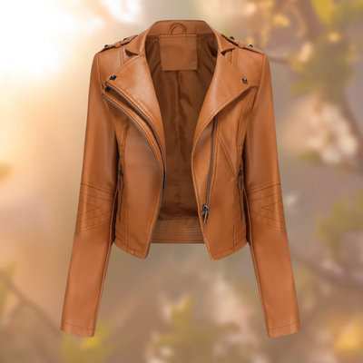 Johanna | Elegancka skórzana kurtka