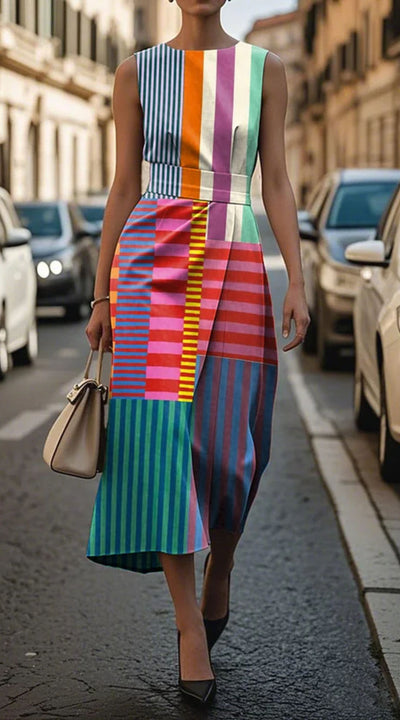 Tiffany - Sukienka  bez rękawów z nadrukiem