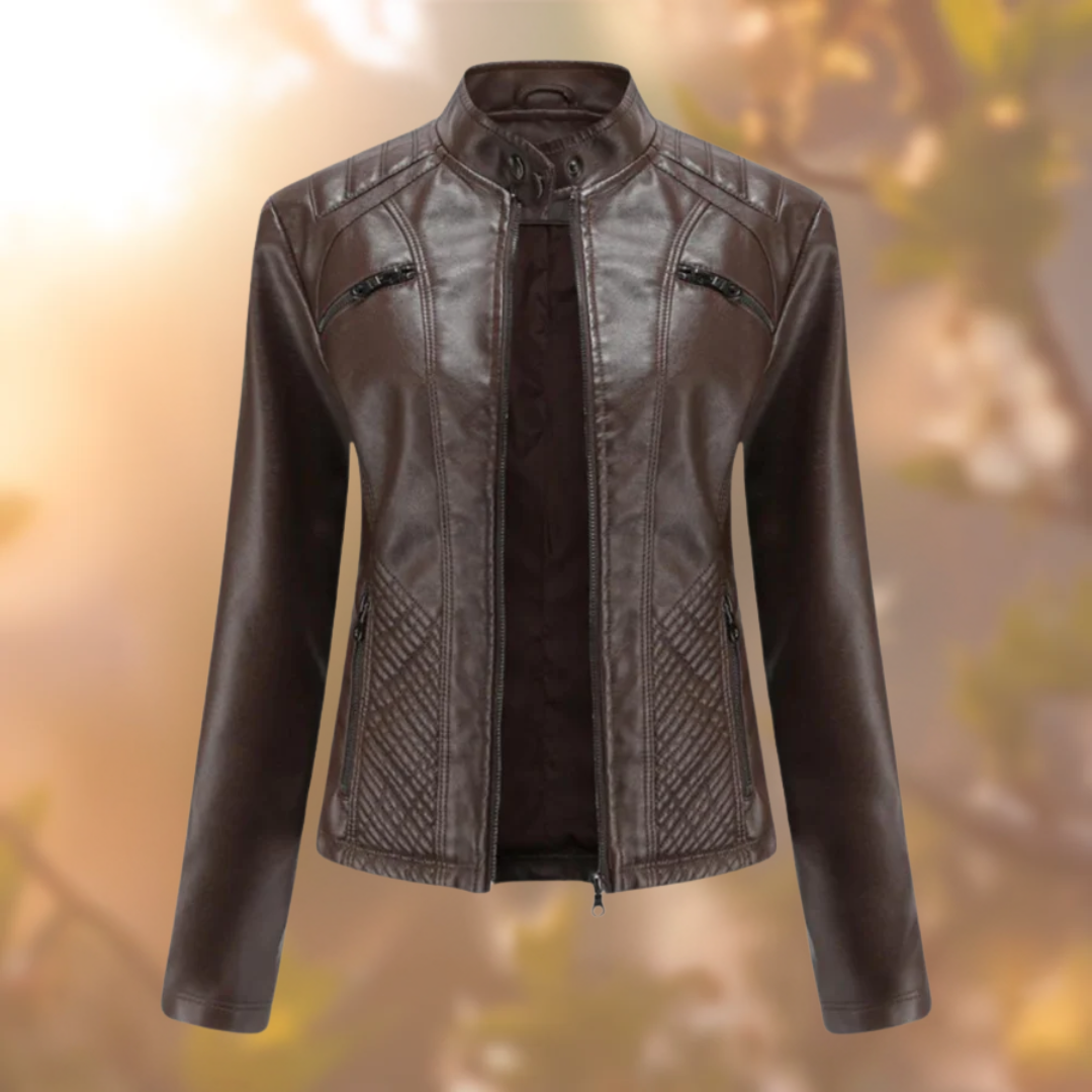 Robyn™ elegancka kurtka skórzana