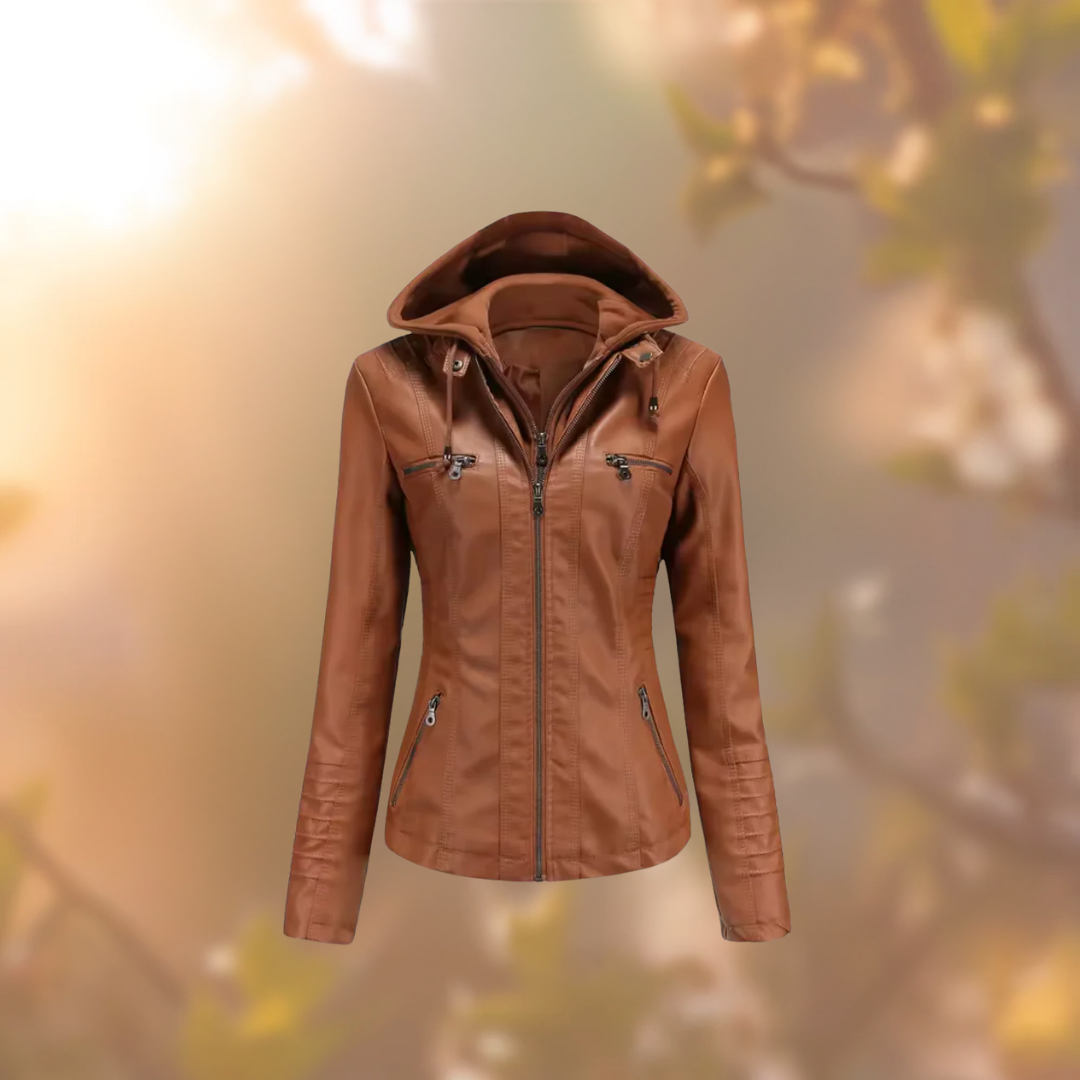 Kayla - Wygodna skórzana kurtka
