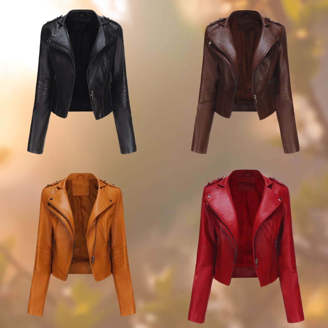 Johanna | Elegancka skórzana kurtka