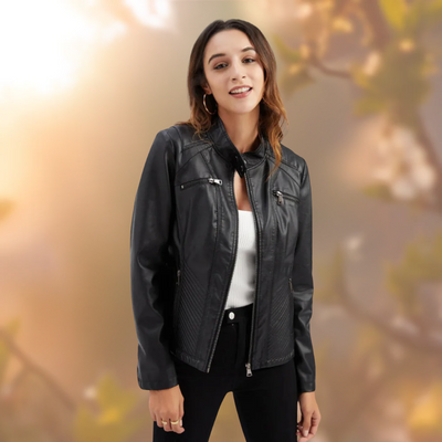 Robyn™ elegancka kurtka skórzana