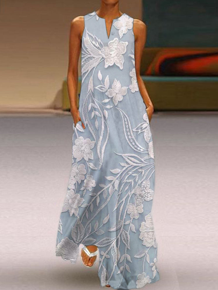 Meliora™ - Luksusowa sukienka z nadrukiem