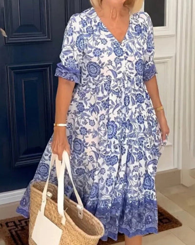 Lia | Elegancka i zwiewna sukienka w kwiaty