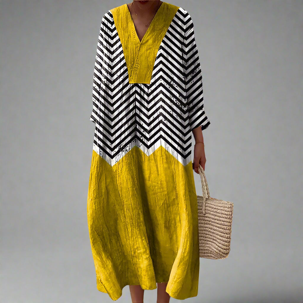 Julia™ | Elegancka geometryczna sukienka