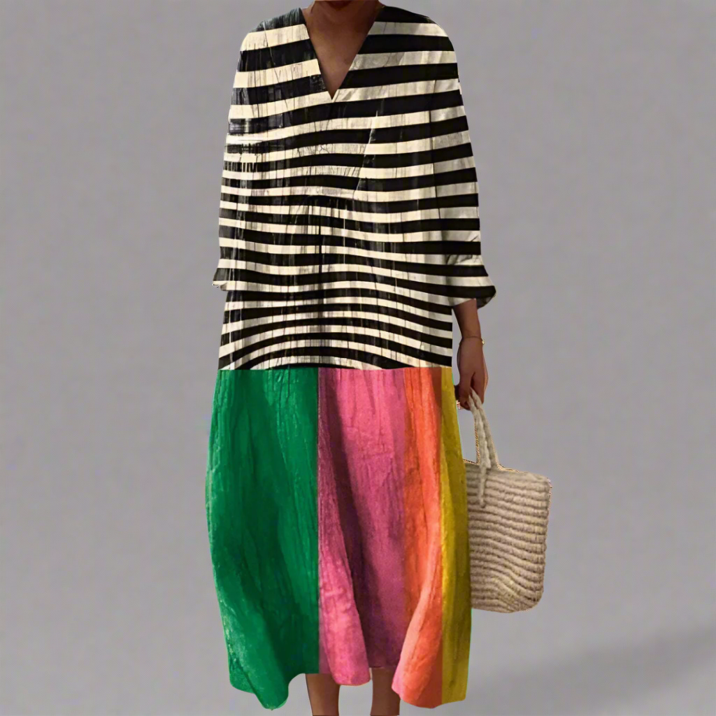 Alexandra™ | Elegancka geometryczna sukienka