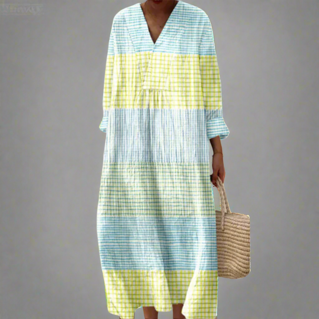 Adrienne™ | Elegancka geometryczna sukienka